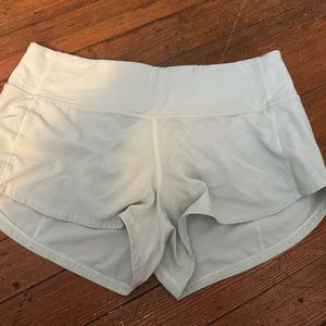 mint lulu lemon speed up shorts 2.5”
